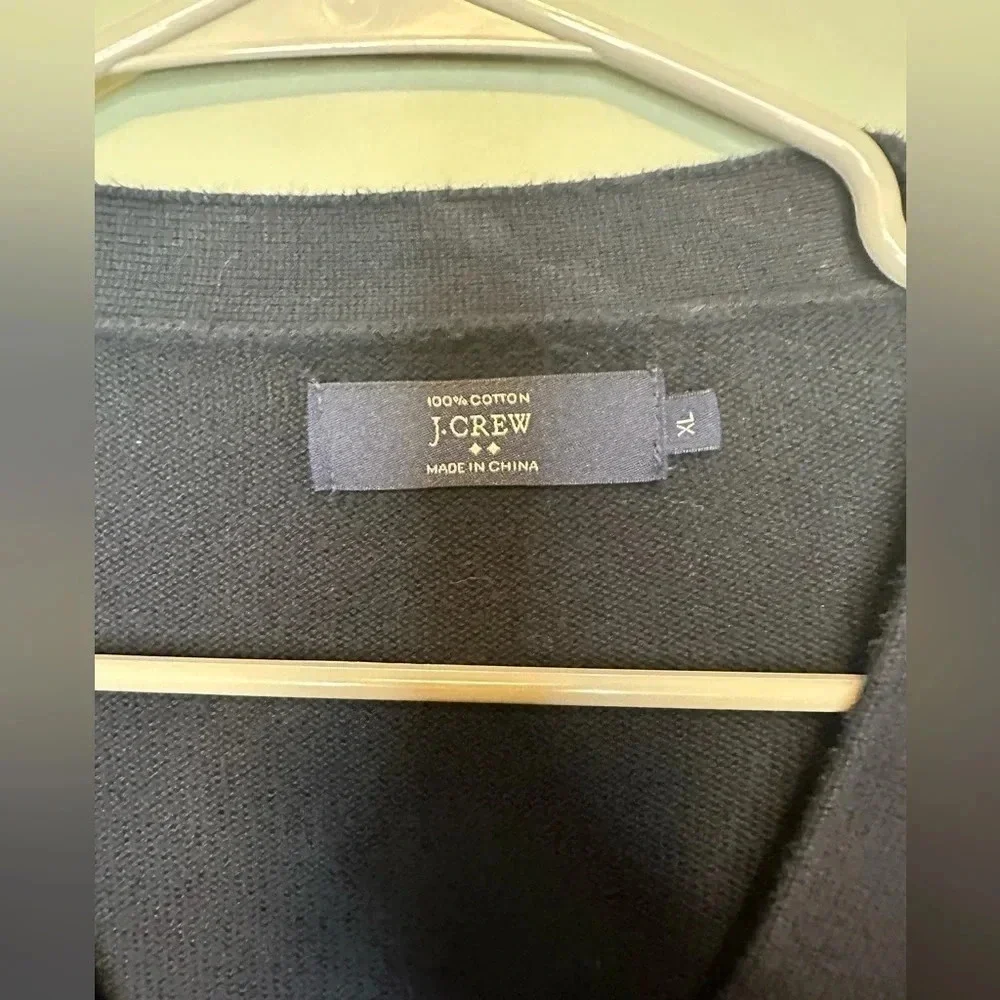 Men’s XL navy blue J.Crew‎ button cardigan